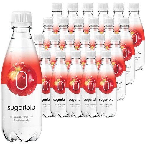 슈가로로 스파클링 사과 음료, 24개, 350ml