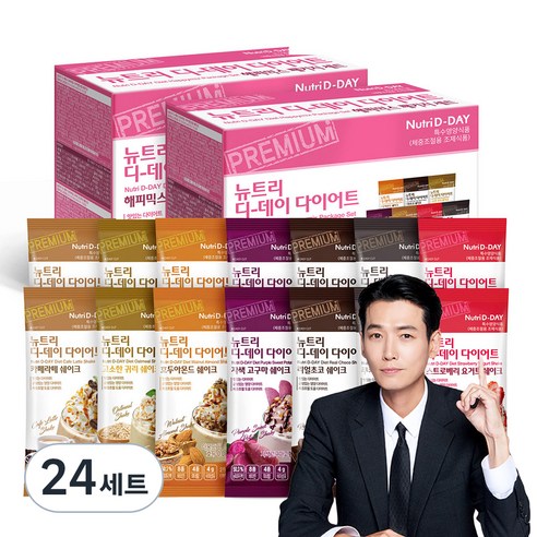 뉴트리디데이 다이어트 해피믹스 패키지 세트, 350g, 24세트