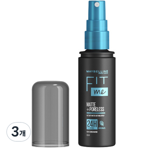메이블린 핏 미 매트 포어리스 메이크업 세팅 스프레이, 60ml, 3개
