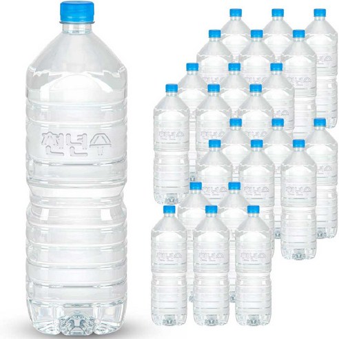 천년수 무라벨 생수, 2L, 24개