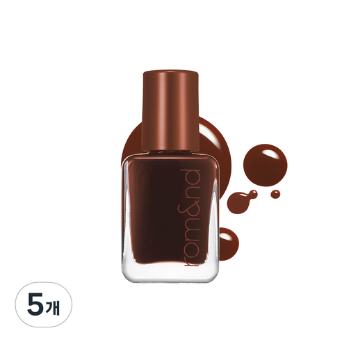 롬앤 무드 페블 네일, 09 앰버, 7ml, 5개