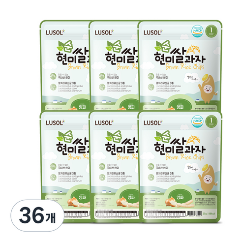 루솔 현미쌀과자, 양파, 36개