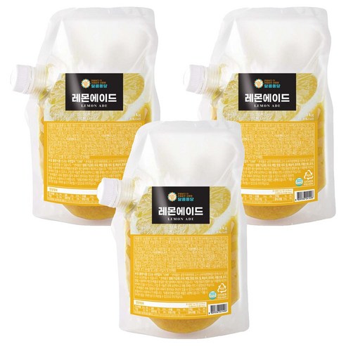 달콤퐁당 레몬 에이드, 1kg, 3개