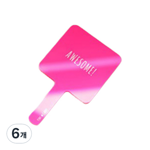 핑크캔디 미니 손거울, 어썸 핑크, 6개