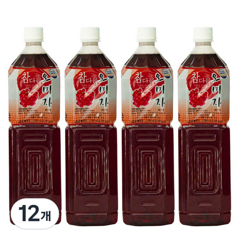 참다음 오미자 농축액, 1.5L, 12개