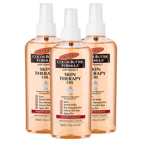 파머스 코코아버터 스킨테라피 매직오일 로즈힙향, 150ml, 3개