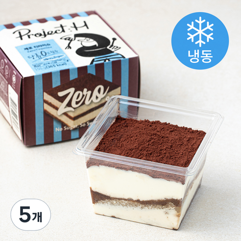 삼립 프로젝트H 제로티라미수 (냉동), 155g, 5개