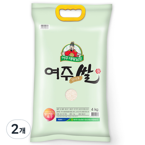농협 23년 햅쌀 대왕님표 여주쌀 추청, 4kg, 2개 4kg × 2개 섬네일