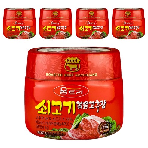 움트리 쇠고기 볶음고추장, 5개, 450g
