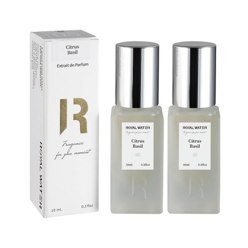 로얄워터 시트러스 바질 엑스트레 드 퍼퓸, 10ml, 2개