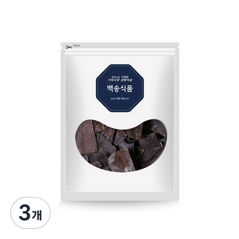 백송식품 완도산 자른 사각 다시마, 300g, 3개
