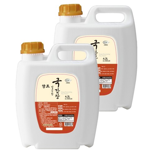 신앙촌 양조 깔끔한 국간장, 4.2L, 2개