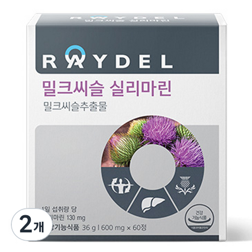 레이델 밀크씨슬 실리마린 36g, 60정, 2개