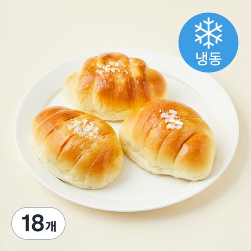블랑제리코팡 우유 소금빵 (냉동), 65g, 3개입, 6개