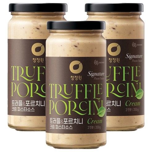 청정원 트러플 앤 포르치니 크림 파스타소스, 350g, 3개