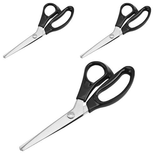 TUCOB 스테인리스 핑킹가위 삼각형 재단가능 3mm, 혼합색상, 3개