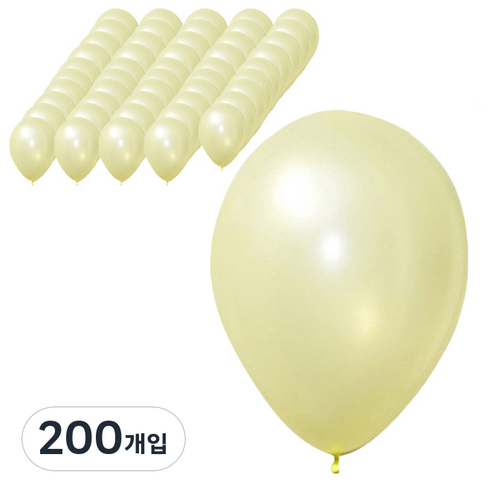 파티팡 라운드 풍선 30cm, 펄 아이보리, 200개입