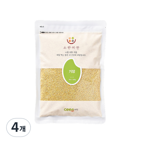 씨익 소반미반 기장, 500g, 4개
