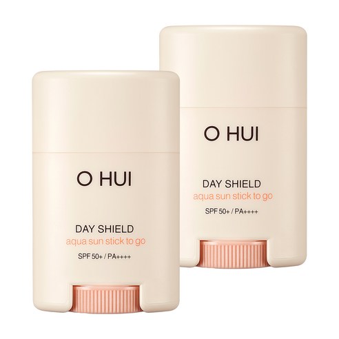 오휘 데이쉴드 아쿠아 선스틱 투 고 SPF50+ PA++++, 14g, 2개 묶음 식물나라선스틱