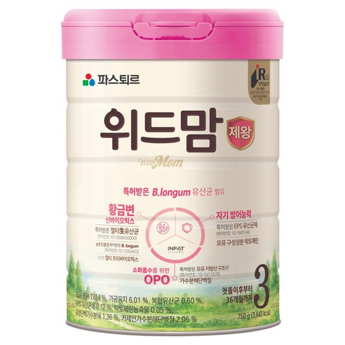 파스퇴르 위드맘 제왕 분유 3단계, 750g, 1개