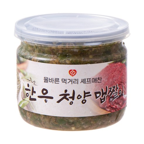 셰프애찬 한우 청양 맵짤이 (냉동), 250g, 2개