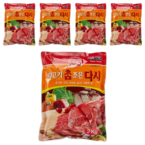 초야식품 쇠고기 참조은 다시, 2kg, 5개