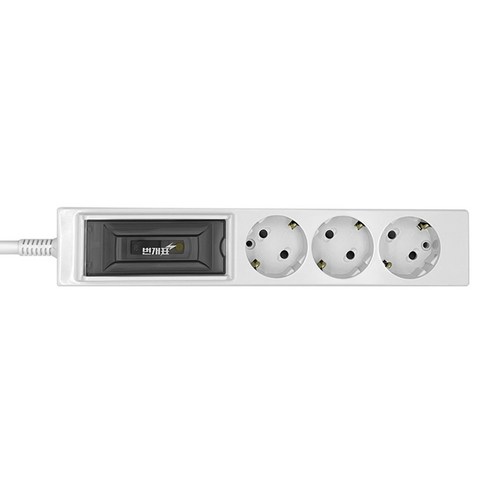 번개표 고용량 누전 과부하 차단 멀티탭 3구 SSPM-153E, 1개, 1.5m