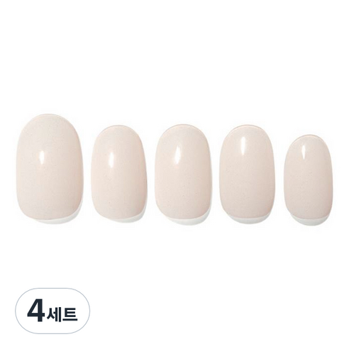 데싱디바 글레이즈 네일스티커 세트, 크림, 4세트