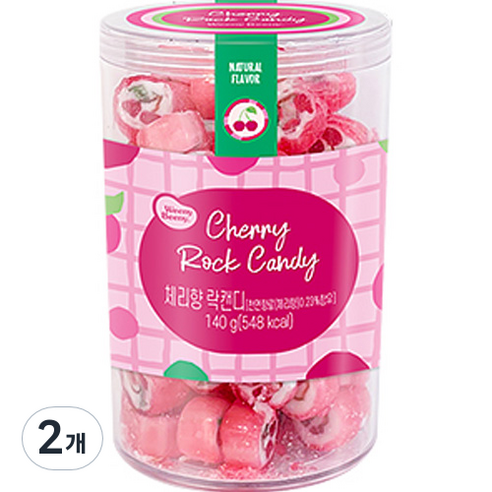 위니비니 락캔디 체리향, 2개, 140g