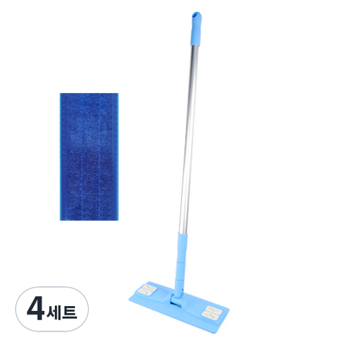 월드크린 초극세사 밀대 세트 25cm, 4세트