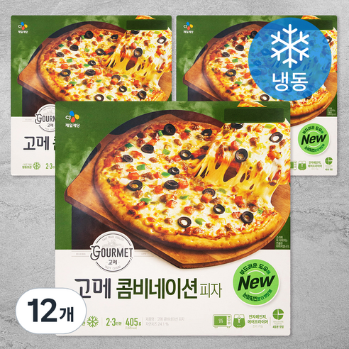 고메 콤비네이션 피자 (냉동), 405g, 12개