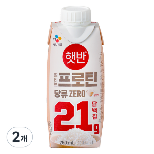 얼티브 프로틴 쌀밥맛, 250ml, 2개