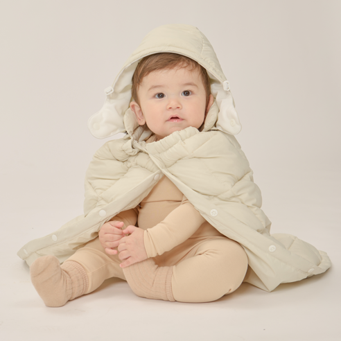 추운 겨울에도 아기와 함께 따뜻하고 편안하게 이동할 수 있는 혁신적인 구스켓 유아용 패딩 아기띠워머