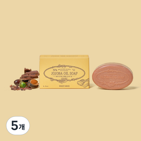 효창 호호바 오일 솝 바, 140g, 5개