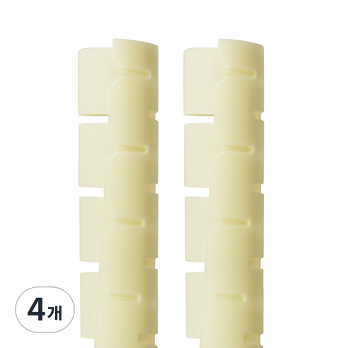 솔탑 정리 매직케이블 전선 인터넷선 클립 20mm SOLTOP-963, 아이보리, 4개