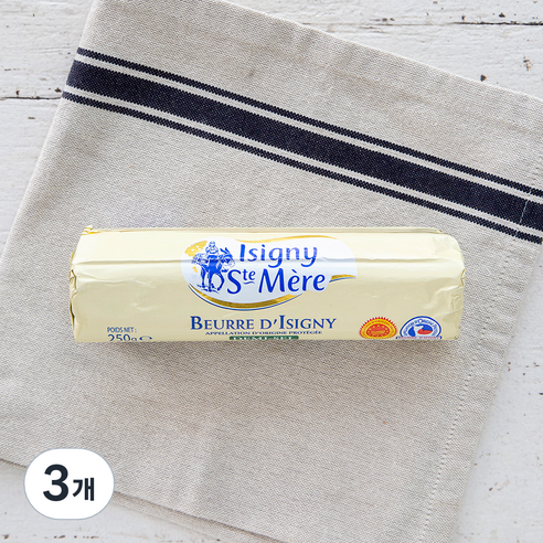 이즈니 AOP 가염 버터롤, 250g, 3개