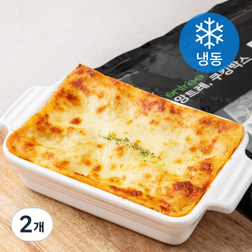 앙트레쿠킹박스 라자냐 2인분 (냉동), 2개, 765g