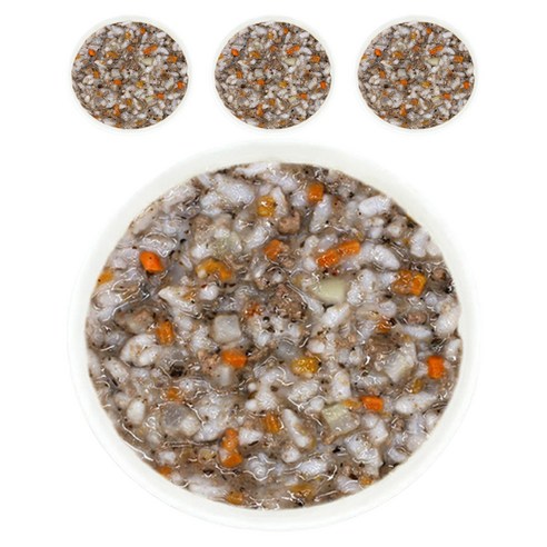 짱죽 실온 이유식 후기 진밥, 혼합맛(블루베리/한우), 160g, 4개