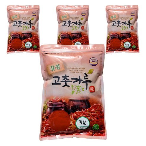 유성 고춧가루 미분, 1kg, 4개