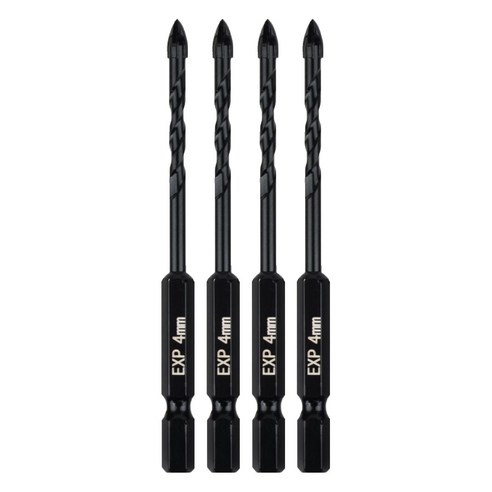 이엑스파워 만능 드릴비트 4날 4mm EMD-04, 4개
