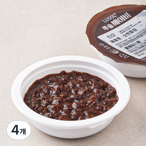 루솔 베이비 순한짜장 512, 120g, 4개