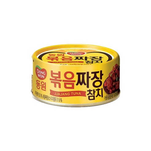 동원 볶음짜장 참치 통조림, 네츄럴 원목, 1개