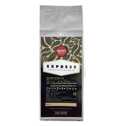 흠뻑커피 에티오피아 예가체프, 홀빈, 500g