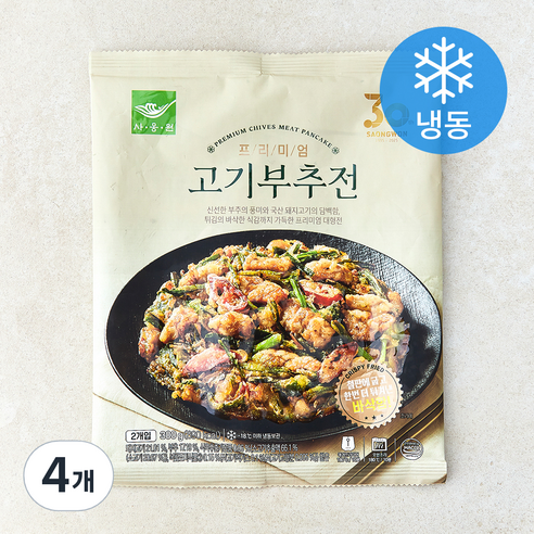 [로켓프레시] 사옹원 프리미엄 고기부추전 (냉동), 300g, 4개