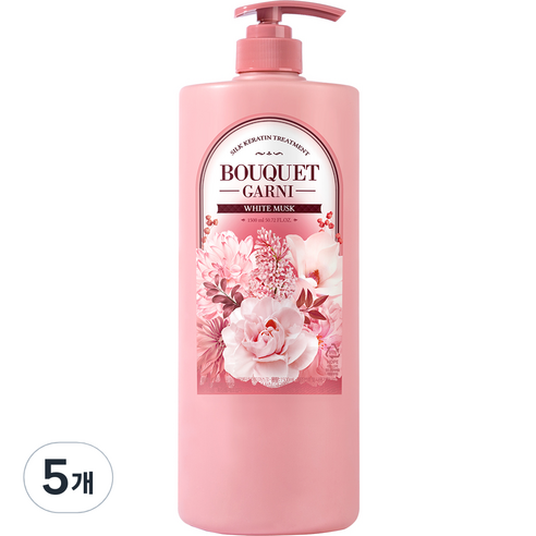 부케가르니 실크 케라틴 트리트먼트 화이트머스크, 1500ml, 5개