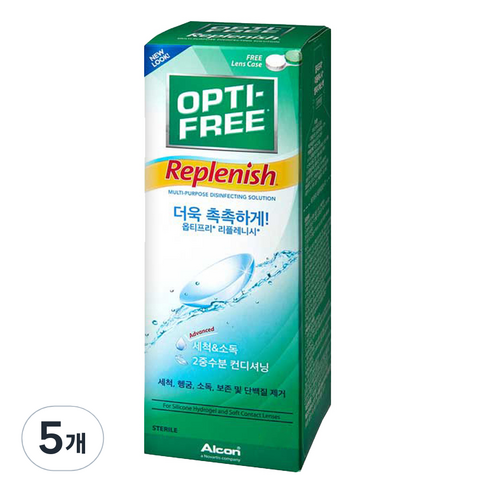 옵티프리 리플레니시 렌즈관리액, 420ml, 5개