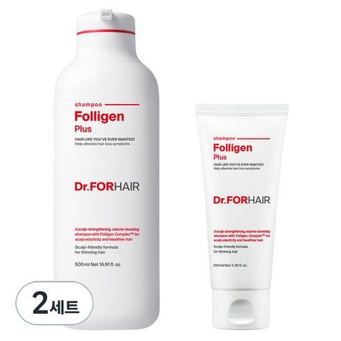 닥터포헤어 폴리젠 플러스 샴푸 500ml + 100ml, 2세트