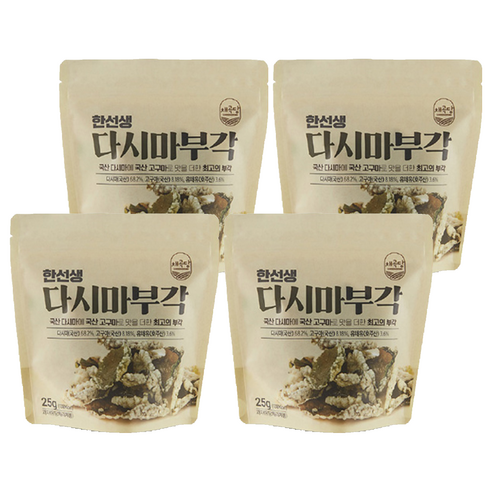 채곡당 한선생 다시마부각, 25g, 4개