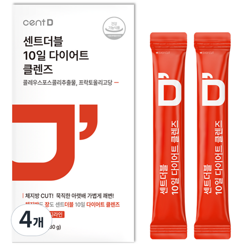 센트 센트더블 10일 다이어트 클렌즈 10p, 80g, 4개