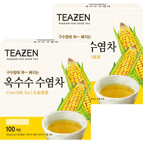 티젠 구수함에 쏙 빠지는 옥수수수염차, 1.5g, 200개